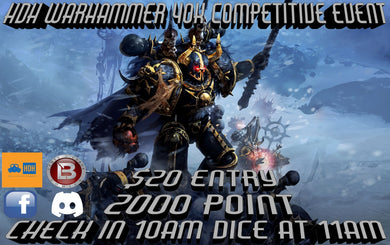 HDH WARHAMMER 40K COMPETITIVE EVENT 4-13-24