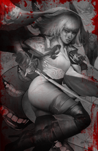 Load image into Gallery viewer, STAKE #1 GORTS VAULT B&W VIRGIN BLOOD SPLATTER DAN QUINTANA EXCLUSIVE SET - Linebreakers