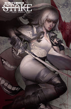 Load image into Gallery viewer, STAKE #1 GORTS VAULT B&W VIRGIN BLOOD SPLATTER DAN QUINTANA EXCLUSIVE SET - Linebreakers