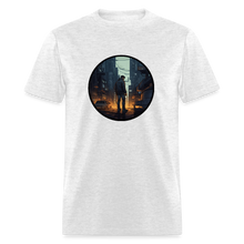 Load image into Gallery viewer, Unisex Classic T-Shirt- night city - light heather gray
