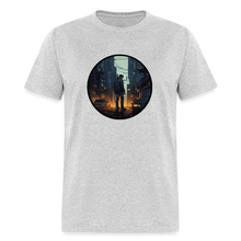 Load image into Gallery viewer, Unisex Classic T-Shirt- night city - heather gray