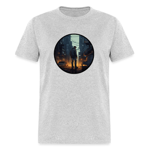 Unisex Classic T-Shirt- night city - heather gray