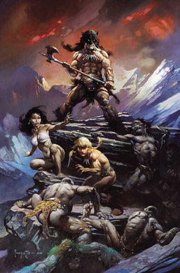 Fire And Ice #1 Cover W Frazetta Movie Poster Art Cgg Signed