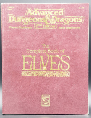 The Complete Book of Elves (Advanced Dungeons & Dragons, Player's Handbook Rules Supplement)