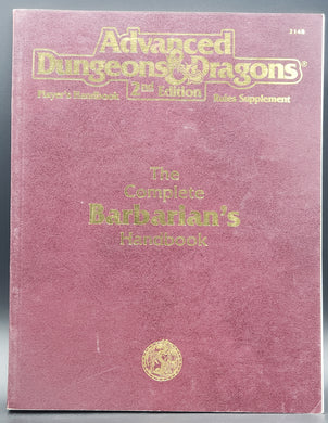 Complete Barbarian's Handbook (Advanced Dungeons & Dragons, Player's Handbook Rules Supplement)
