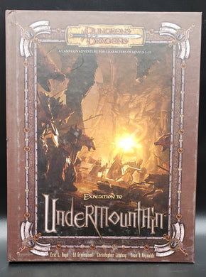 Expedition to Undermountain (Dungeons & Dragons D20 3.5)