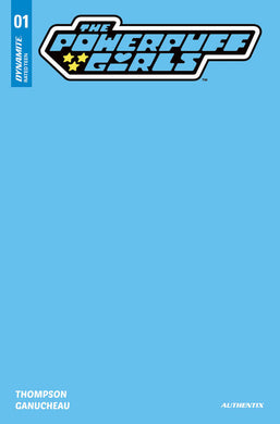 Powerpuff Girls #1 Cover T Blue Blank Authentix