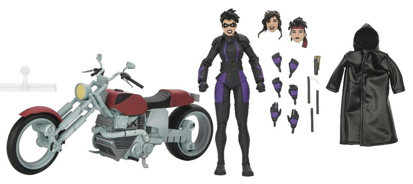 Teenage Mutant Ninja Turtles The Last Ronin Casey Marie With Motorcycle 7in Action Figure