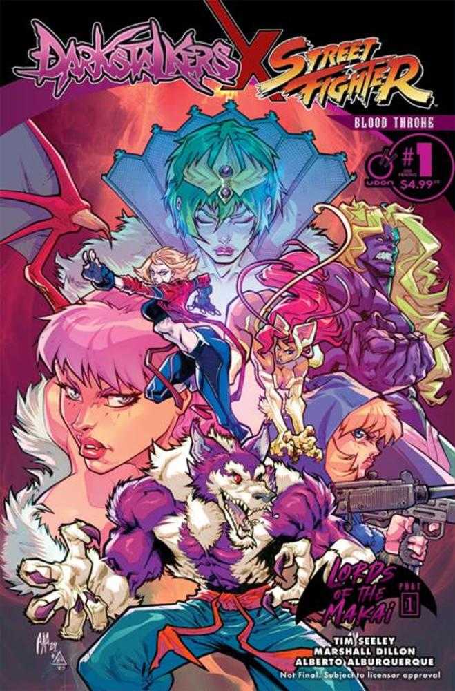 Darkstalkers X Street Fighter Blood Throne #1 (One Shot) 2 Nd Printing