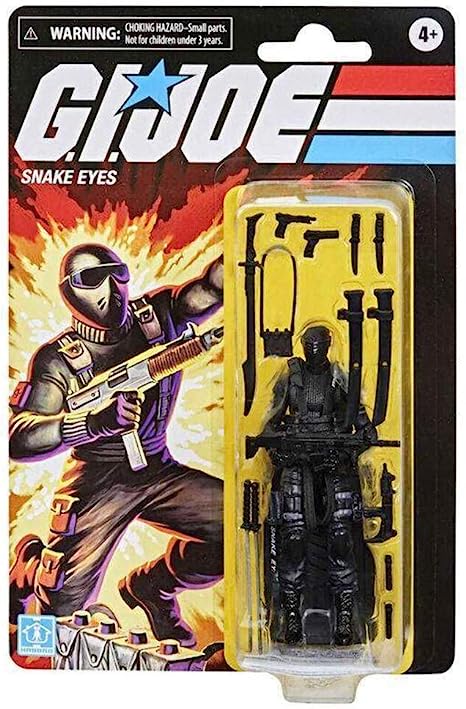 HASBRO G.I. JOE COMMANDO SNAKE EYES 25TH ANNIVERSARY ACTION FIGURE