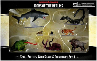 D&D ICONS OF THE REALMS SPELL EFFECTS Wild Shape & Polymorph Set 1