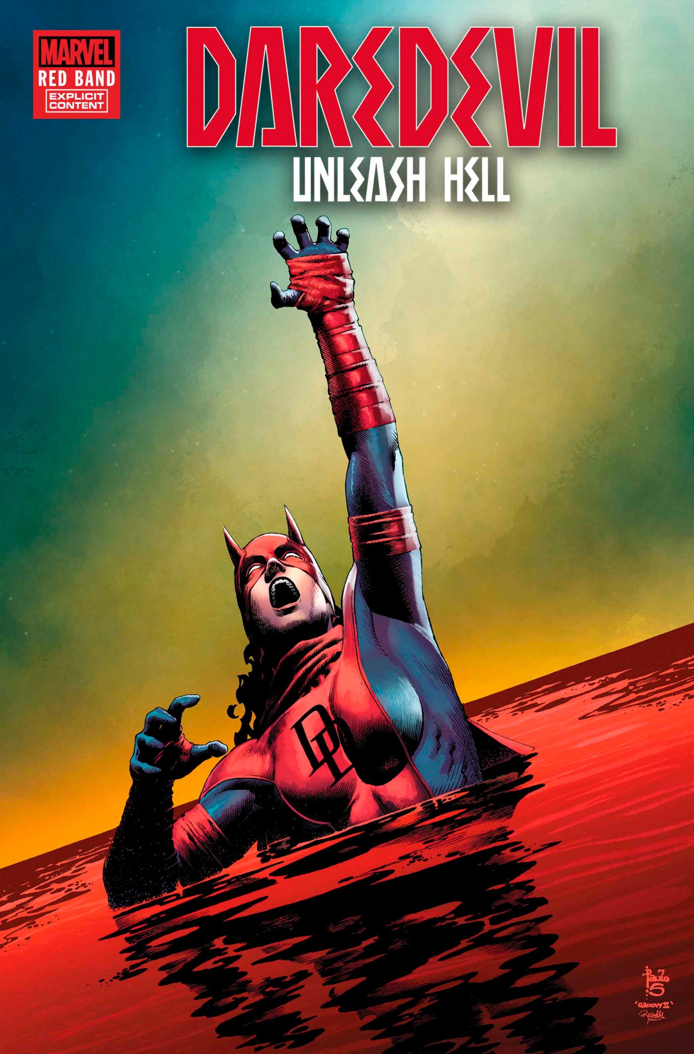 Daredevil Unleash Hell Red Band #2 (Of 5) (Polybag)