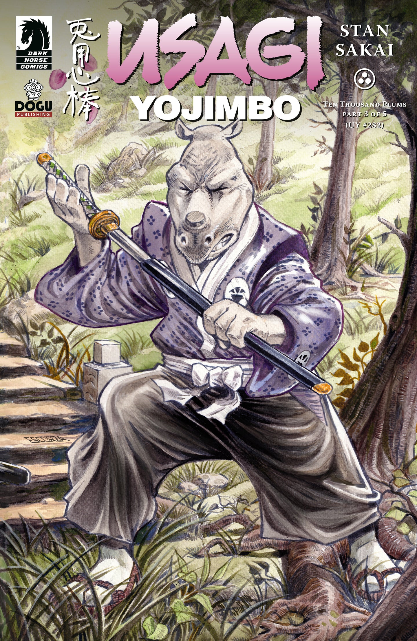 Usagi Yojimbo: Ten Thousand Plums #3 (Cover B) (Escorza Brothers)