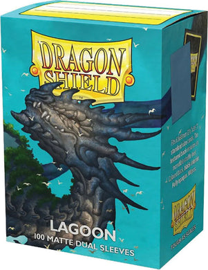Dragon Shields: (100) Matte Dual - Lagoon (DISPLAY 10)