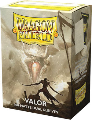 Dragon Shields: (100) Matte Dual - Valor (DISPLAY 10)
