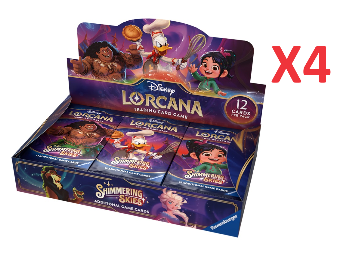 Disney Lorcana: Shimmering skies Booster Box X4 (CASE)