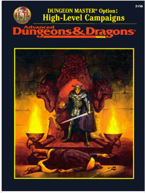 Dungeon Master Option: High-Level Campaigns  (Advanced Dungeons & Dragons) Hardcover