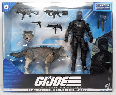 G.I. Joe Snake Eyes and Timber Alpha Commandos Classified Series Action Figure