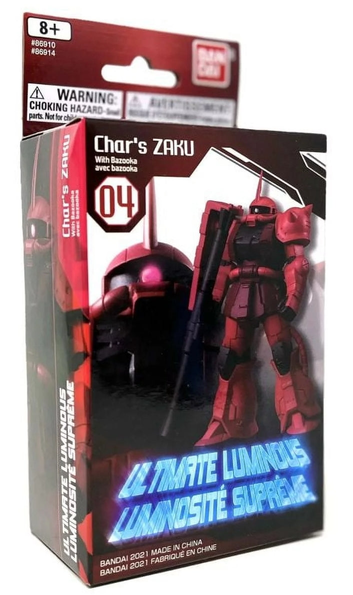 Gundam Ultimate Luminous 04 - Char's Zaku (Bazooka) (Red) (Light up)