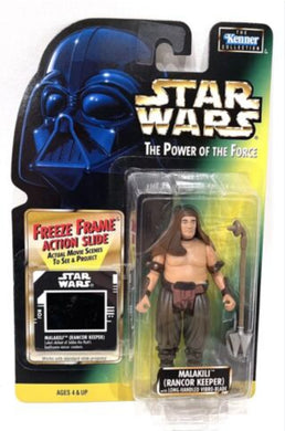 Star Wars The Power of the Force 4 Inch Action Figure - Freeze Frame Malakili Rancor Keeper