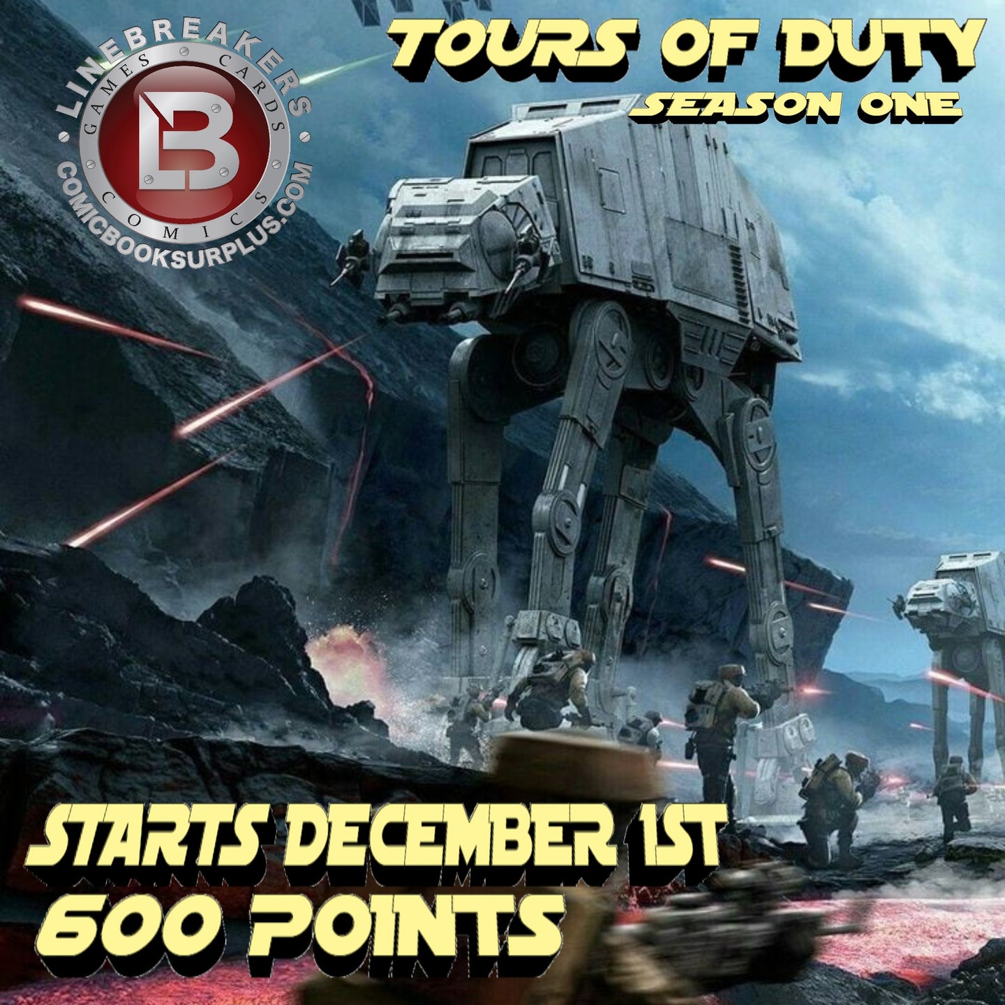 Staw Wars Legion Tours Of Duty December 1st 2025 Start Date