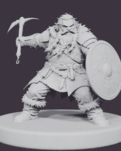Load image into Gallery viewer, Durgan Ironvein: printable miniature on a 28 mm base, front view