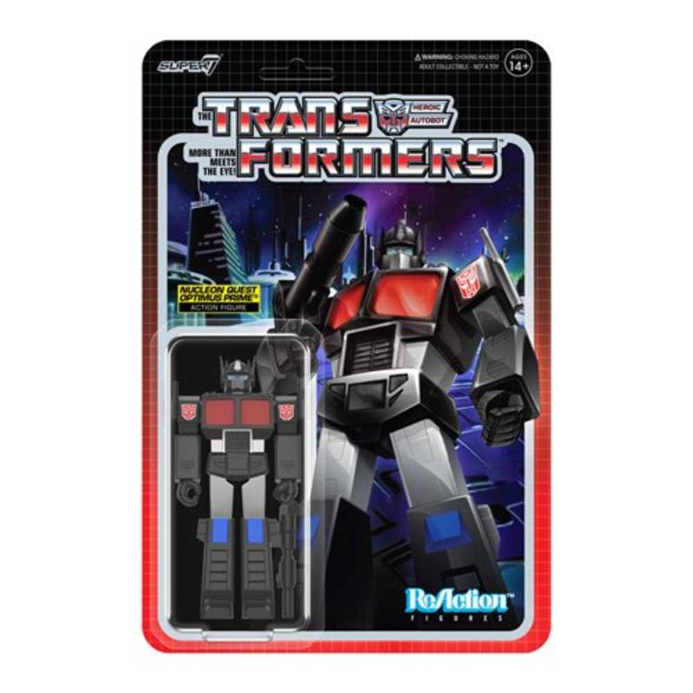 Transformers Reaction Wv8 Optimus Prime Nucleon 3-3/4in Action Figure (