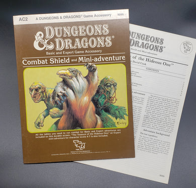 Dungeons & Dragons Basic Combat Shield and Mini-Adventure