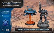 Load image into Gallery viewer, STARCRAFT: TERRAN - JIM RAYNOR &amp; POINT DEFENSE DRONE