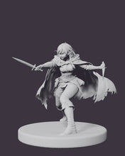 Load image into Gallery viewer, Wren: printable miniature on a 28 mm base, three-quarter view