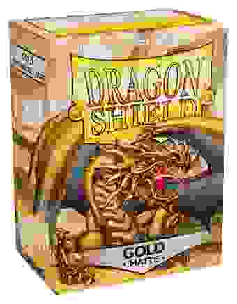 Dragon Shields: (100) Matte Gold