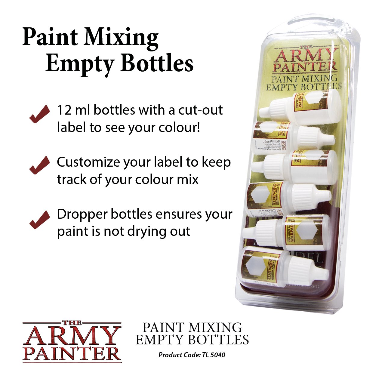 Paint Mixing Empty Bottles - Linebreakers