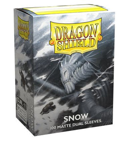 Dragon Shield: Matte Sleeves - Snow Dual Matte