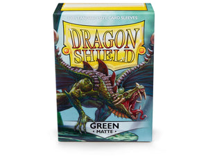 Dragon Shields: (100) Matte Green - Linebreakers