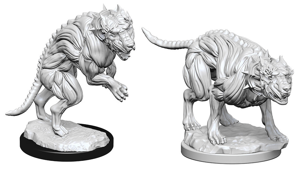 Pathfinder Deep Cuts Unpainted Miniatures: W1 Hell Hounds - Linebreakers