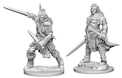 Pathfinder Deep Cuts Unpainted Miniatures: W1 Human Male Fighter - Linebreakers