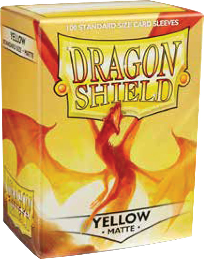 Dragon Shields: (100) Matte Yellow - Linebreakers