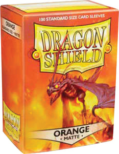 Dragon Shields: (100) Matte Orange - Linebreakers