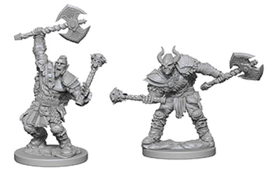 Pathfinder Deep Cuts Unpainted Miniatures: W3 Half-Orc Male Barbarian - Linebreakers