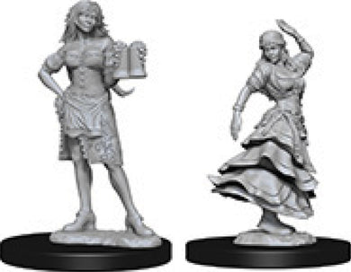 Pathfinder Deep Cuts Unpainted Miniatures: W4 Bartender/Dancing Girl - Linebreakers