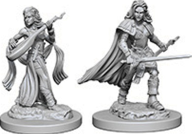 Pathfinder Deep Cuts Unpainted Miniatures: W4 Human Female Bard - Linebreakers