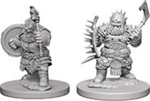 Pathfinder Deep Cuts Unpainted Miniatures: W4 Dwarf Male Barbarian - Linebreakers