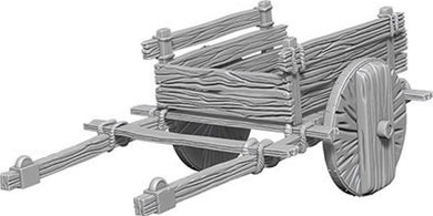 WizKids Deep Cuts Unpainted Miniatures: W4 2 Wheel Cart - Linebreakers