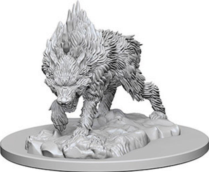 Pathfinder Deep Cuts Unpainted Miniatures: W4 Dire Wolf - Linebreakers