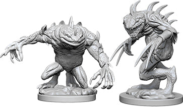 Dungeons & Dragons Nolzur`s Marvelous Unpainted Miniatures: W5 Grey Slaad & Death Slaad - Linebreakers