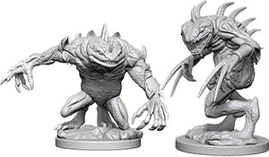 Dungeons & Dragons Nolzur`s Marvelous Unpainted Miniatures: W5 Grey Slaad & Death Slaad - Linebreakers