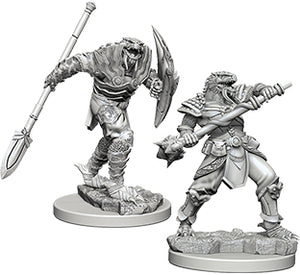 Dungeons & Dragons Nolzur`s Marvelous Unpainted Miniatures: W5 Dragonborn Male Fighter with Spear - Linebreakers