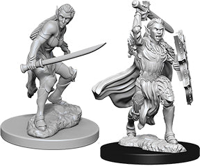 Dungeons & Dragons Nolzur`s Marvelous Unpainted Miniatures: W6 Female Elf Fighter - Linebreakers