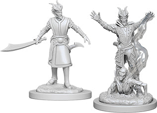 Dungeons & Dragons Nolzur`s Marvelous Unpainted Miniatures: W6 Male Tiefling Warlock - Linebreakers