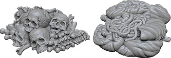 WizKids Deep Cuts Unpainted Miniatures: W6 Pile of Bones & Entrails - Linebreakers
